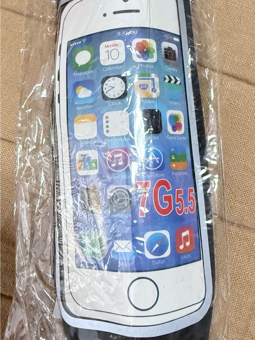 Source Unknown Black Phone Case with White Front Graphic